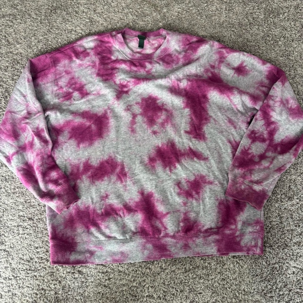 Target Pink and Gray Tie-Dye Sweatshirt